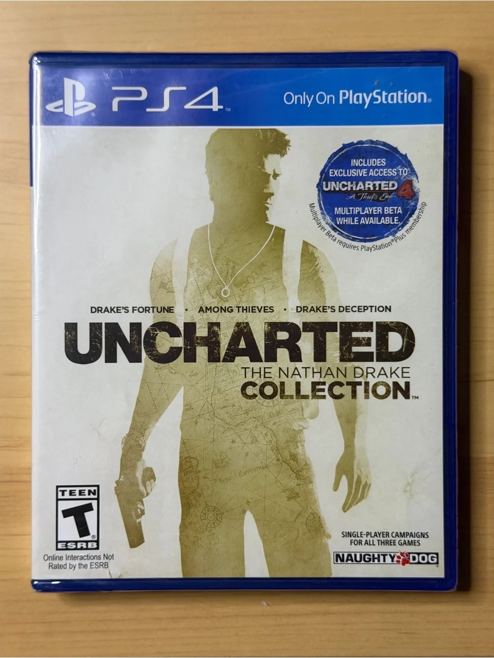 Sony PS4 Uncharted: The Nathan Drake Collection - White & Gold Cover